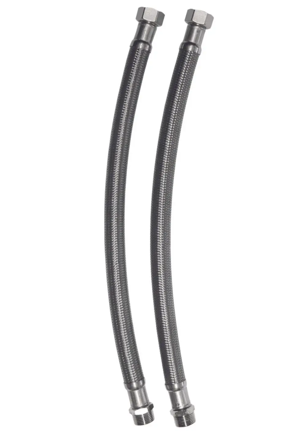 Flexible Anschlussschläuche mit metallischem Gehäuse, geeignet für Verbindungen im Sanitärbereich, hergestellt von Judo.